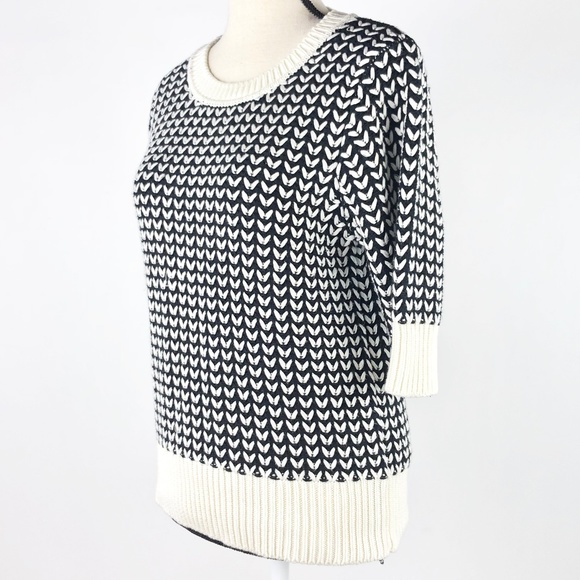 Banana Republic Short Sleeve Herringbone Sweater - Picture 2 of 6